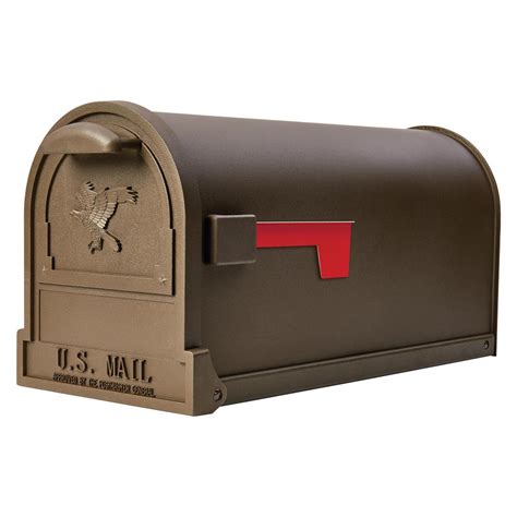 Gibraltar Mailboxes Post Mount Bronze Metal 